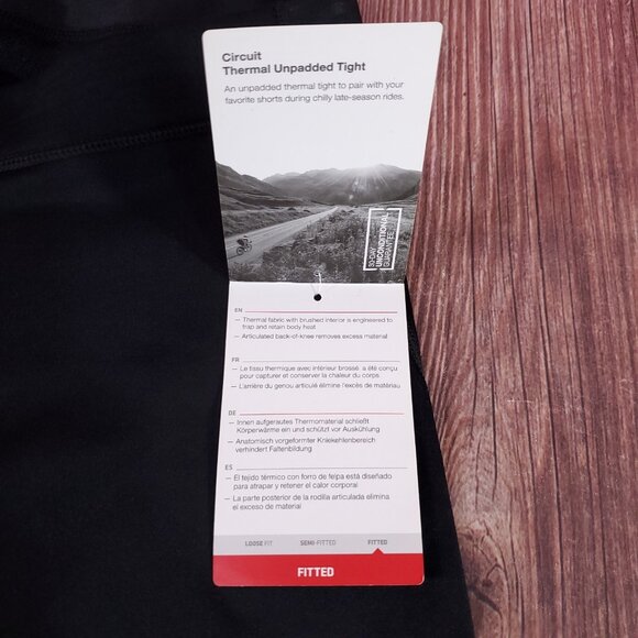 NWT Bontrager Mens Large Circuit Thermal Unpadded Tight Collants Fitted Black - Picture 8 of 12